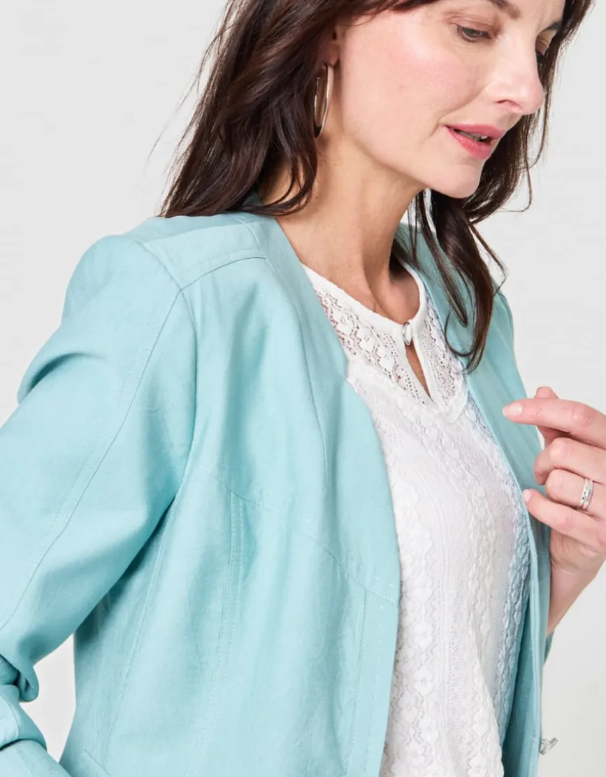 Veste tailleur vert