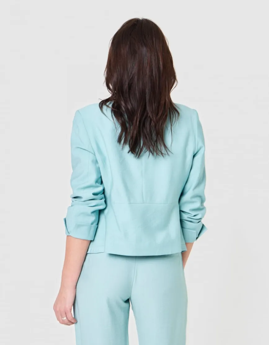 Veste tailleur vert
