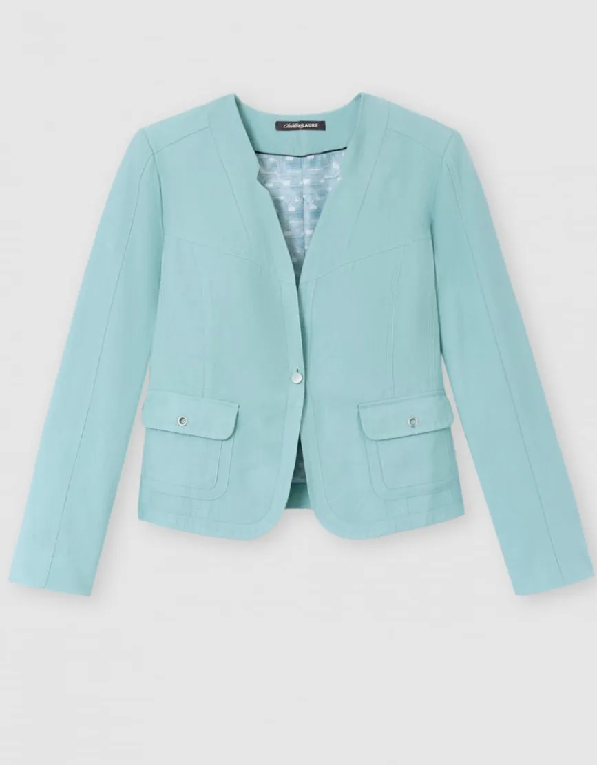Veste tailleur vert