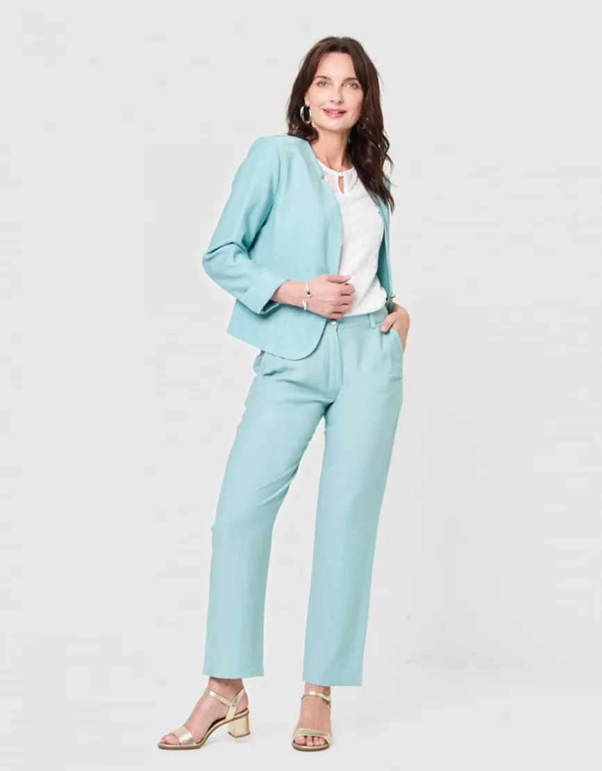 Veste tailleur vert