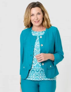 Veste tailleur vert
