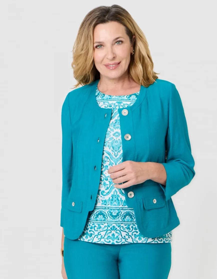Veste tailleur vert