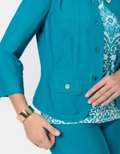 Veste tailleur vert
