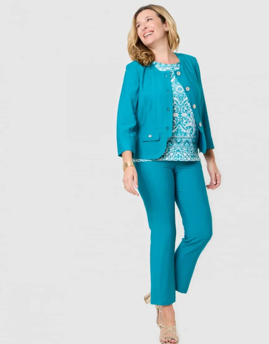 Veste tailleur vert