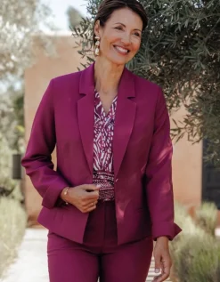 Veste tailleur violet